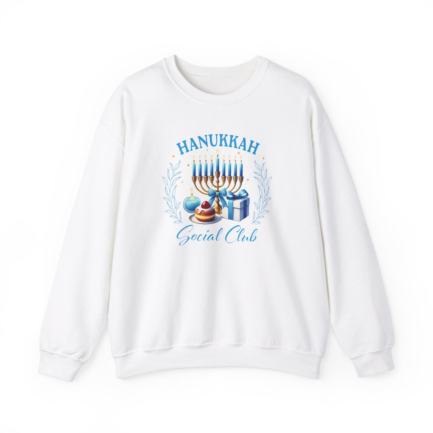 Hanukkah Social Club - Festive & Fun Holiday Apparel Unisex Heavy Blend™ Crewneck Sweatshirt