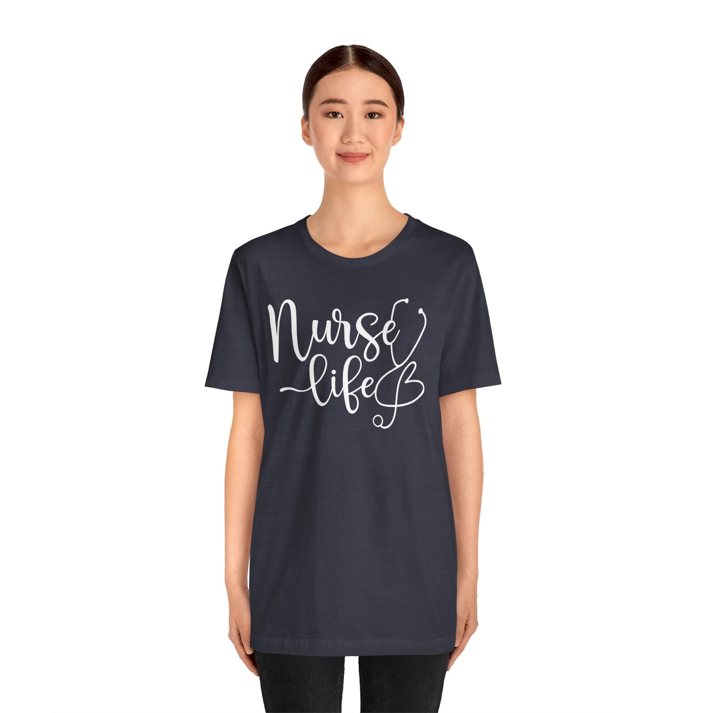 Nurse Life Tee – Compassion, Care & Hustle Unisex Jersey Short Sleeve Tee