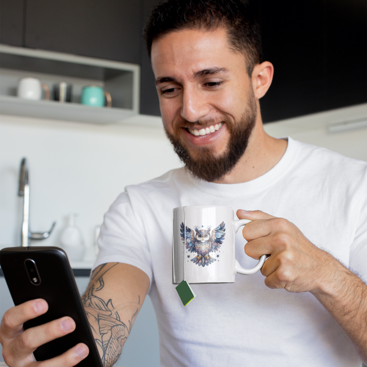 Mystical Owl coffee tea mug